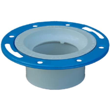 Genova 75146 4 x 3 in. Closet Flange Spigot- White 161455